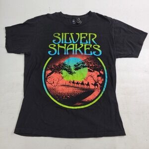Silver Snakes Hard Rock Band Camels Mirage‎ Oasis Desert Shirt Mens Sz L Rare!